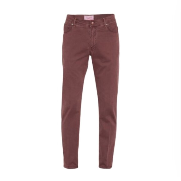 Pescarolo Five Pocket Pants Slacks Mens 50 34 US Purple Burgundy Nerano M18 Wine